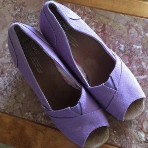 Purple Toms wedges